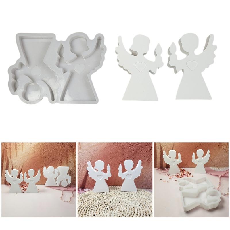Elegant Heavenly Inspired Silicone Molds for Handmade Decorations Boy and Girl Figurines Ornament Mould Jewelry Mould