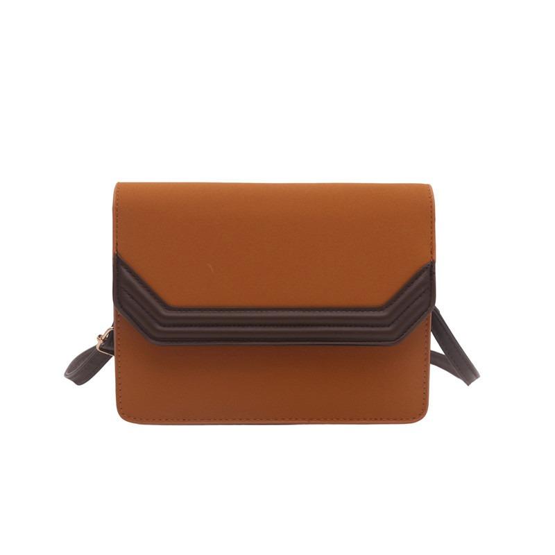 Korean Casual Crossbody Small Black Bag for Women Korean Versi Simple Shoulder Retro Hg Kg Style Small Square Bag