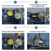 Unisex Retractable Buckles Metal Buttons Jeans Waist Extender Adjustable Disassembly Free Sewing Buttons for Clothing Jeans Pant