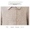Mother's High-End Wool Coat for Middle-Aged & Elderly Women - Double-Sided, Mid-Length, Autumn/Winter Lapel Jacket