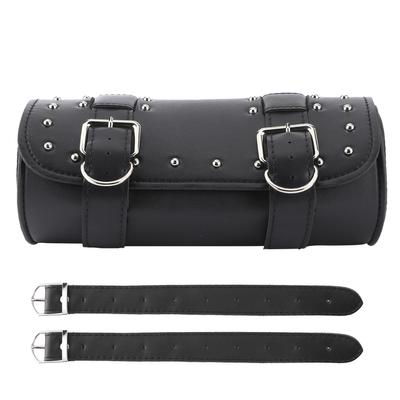 Borsa universale per moto in similpelle, borsa laterale per moto, bagaglio a rullo, ricambio per motore, nero