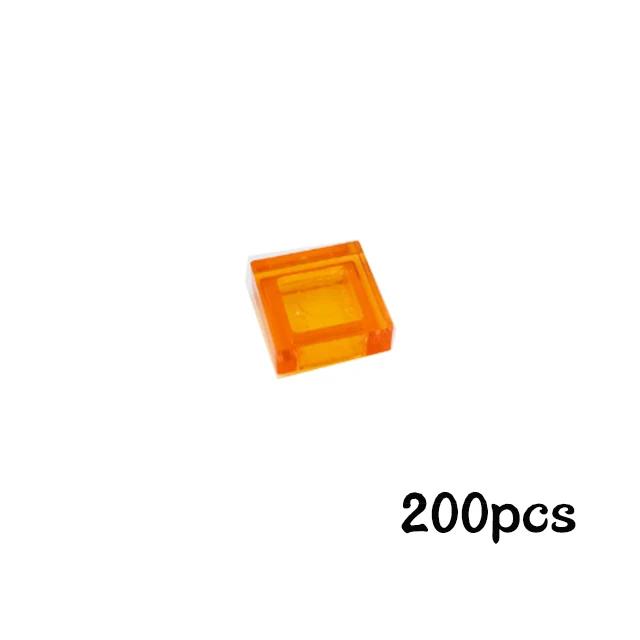 200Pcs 1x1 Flat Tile Smooth Building Blocks Bulk Add-Ons MY OWN CREATION Blocks 3070 Particles Construction Fitting Brand Kid Playthings