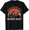 Grandpa Mows Best Lawn Mowing Mower Gardening Landscaping Gift Unisex T-Shirt