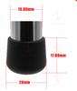 16 × FOOSBALL Machine Rod End Caps, Table Football Rubber Caps 1/2 Inch