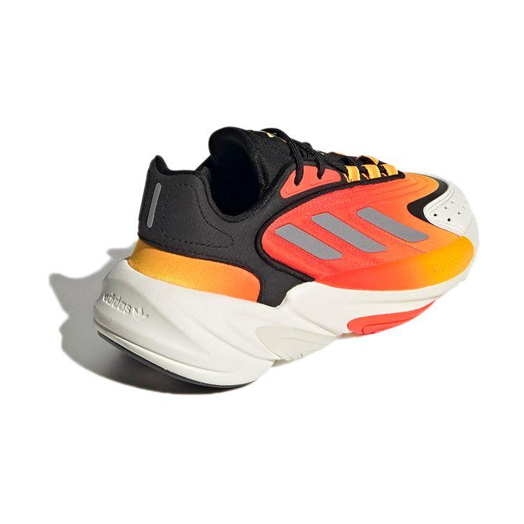 Adidas Originals Ozelia Fabric Slip-Resistant Shock-Absorbing Durable Low-Top Casual Shoes Kids Sneakers Black Orange H04720