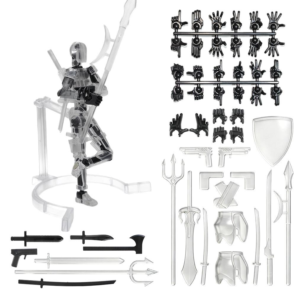 Newest!!! Magnetic Attraction 3D Printed Dummy T13 DIY Multi-jointed Man and Woman Lucky Doll  Movable Shapeshift Robot Toys