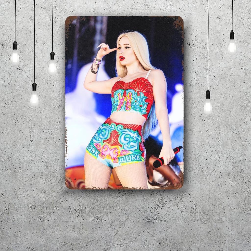 Iggy Azalea Decor Vintage Metal Signs Tin Signs Captain Poster Decor for Bar Pub Club Man Cave Wall Decoration