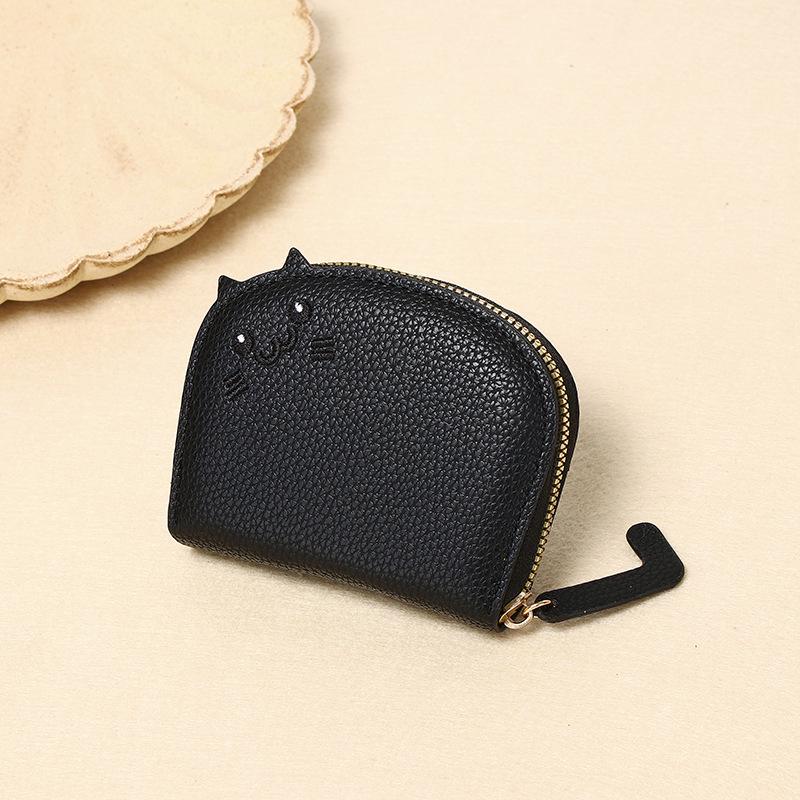 Cute Cat Card Holder for Women 2024, Small, Multi-Card Slot, High-End Cartoon Coin Purse