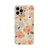 Custodia in Silicone con Fiori in Pelle Artigianale per iPhone X Xr Xs Max 7 8 Plus Se 2020 12 11 13 Pro Max Mini Cover Ins Antiurto Capa