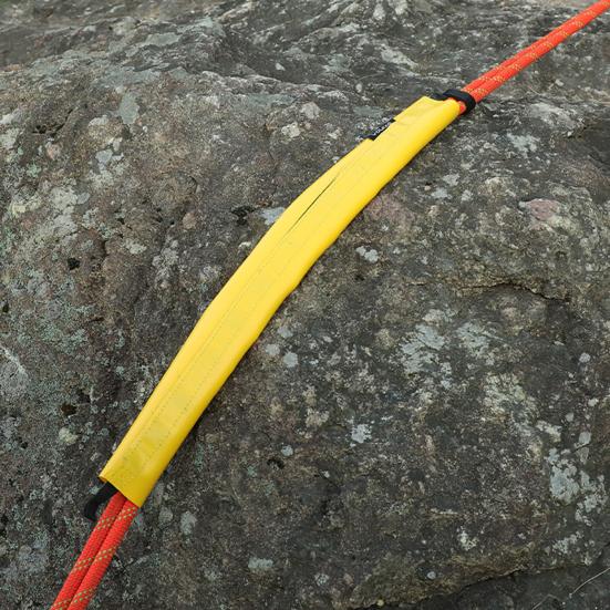 Rope Cover Portable Anti-Wear Climbing Rope Protector Sleeve with Fastener Tape Firmly Fixed Foldable Rope Protector Accessory
