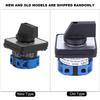 LW26-20 C02/1 Changeover Selector Control Switch 2Position 4 Terminals AC 690V 20A Rotary Cam Selector Black Blue Locking Type
