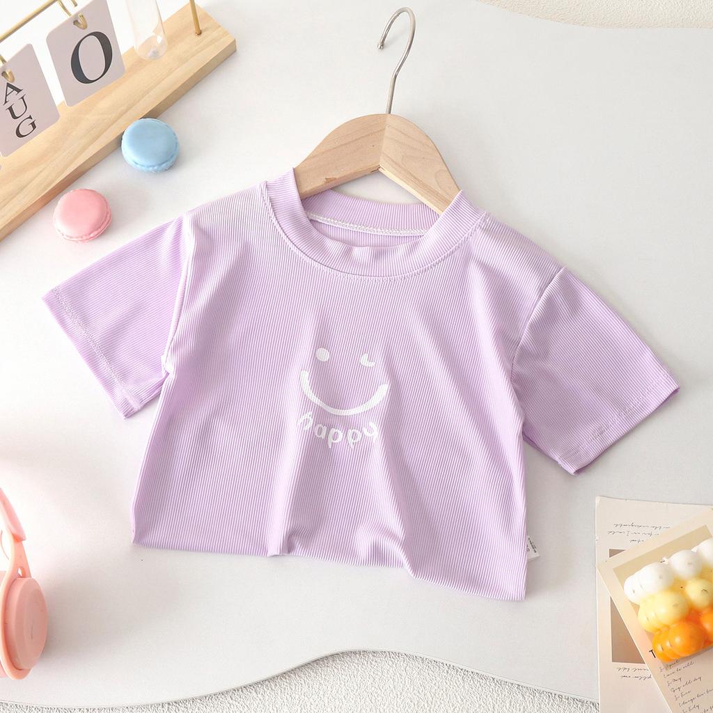 Nuovi Vestiti Estivi per Bambini T-shirt Carina a Maniche Corte Ragazzi Casual Top Morbidi