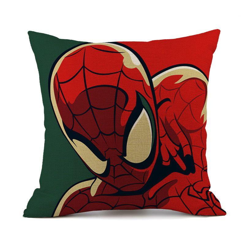 Elegante Superhelden Spiderman Ironman Superman Kissenbezug Mit Unsichtbarem Reißverschluss