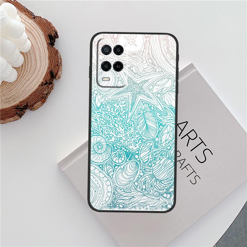 

Чехол с морской ракушкой для Oppo A80 A78 A98 A40 A60 A18 A38 A58 A15 A17 A77 A74 A94 A54 A57S A16 A76 A96 OPPO A98 5G