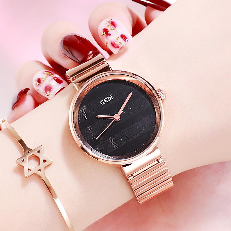 Simple Alloy Women'S Watch Bamboo Belt Quartz Watch Niche High-End Women'S Watch