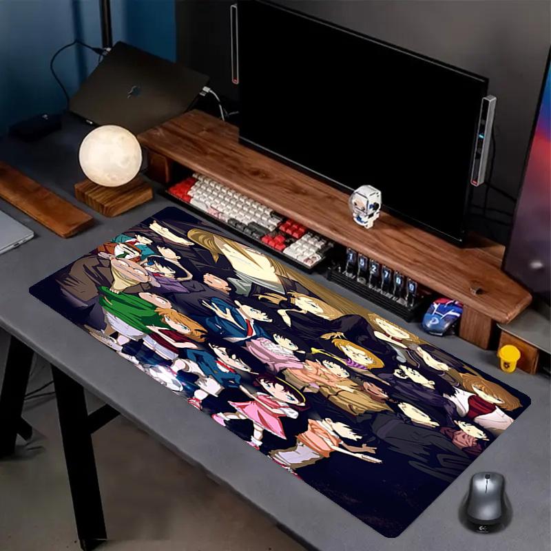 Detective Conan Print Mouse Pad, Anti‑Slip Desktop keyboard Mat, for PC Laptop Gaming Working Daily Use, Cool Festival Surprise Gift