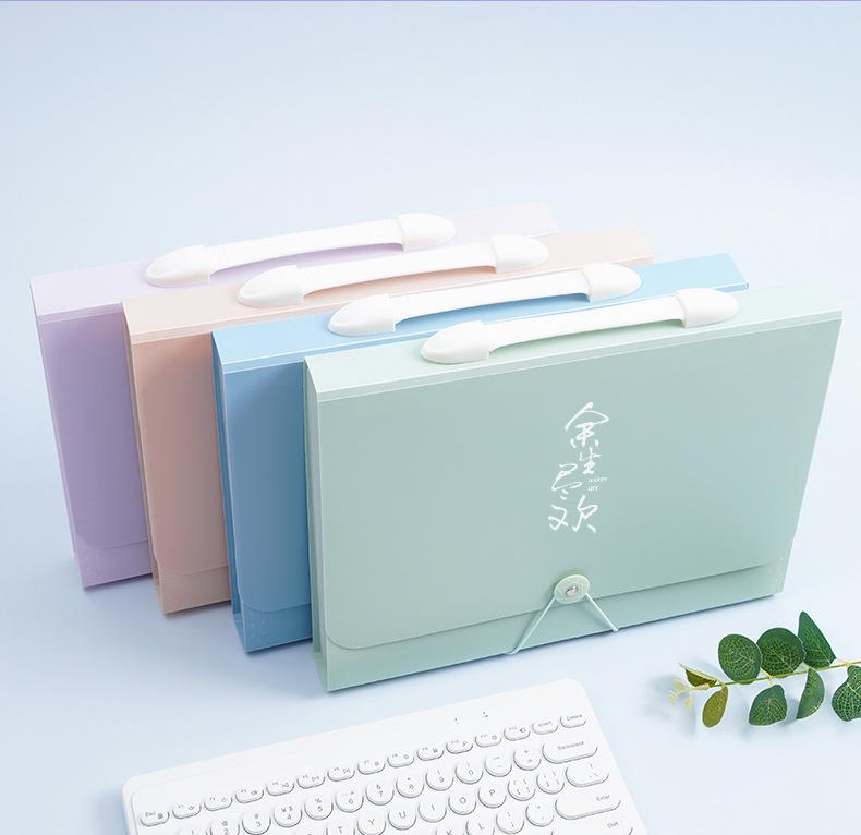 Multi-layer A4 Accordion File Bag for High School Students