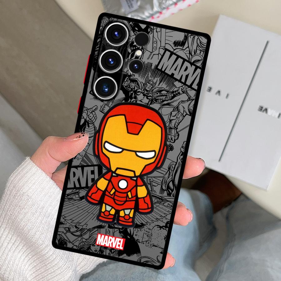 Cartoon Marvel Spiderman Groot Funda Phone Cover Case for Samsung Galaxy S26 S21 S22 S20 S23 FE S24 Plus S25 Ultra Note 20 10+