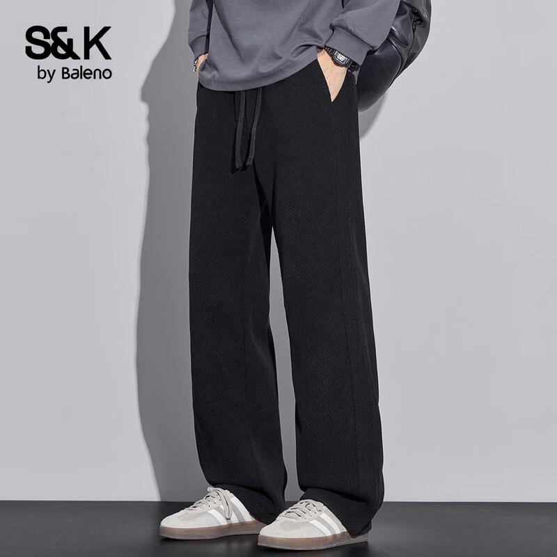 Baleno S&K Men's Relaxed Straight-Leg Casual Pants