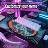 Custom Name Personalized Ajax Pattern Mousepad, Laptop PC Desk Mat, Decorative Desk Mat for Home Keyboard Pad Gift