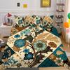 Set Copripiumino 3D Stampa Floreale Donna Tessili per la Casa Poliestere Dimensioni Queen Set Copripiumino per Letto