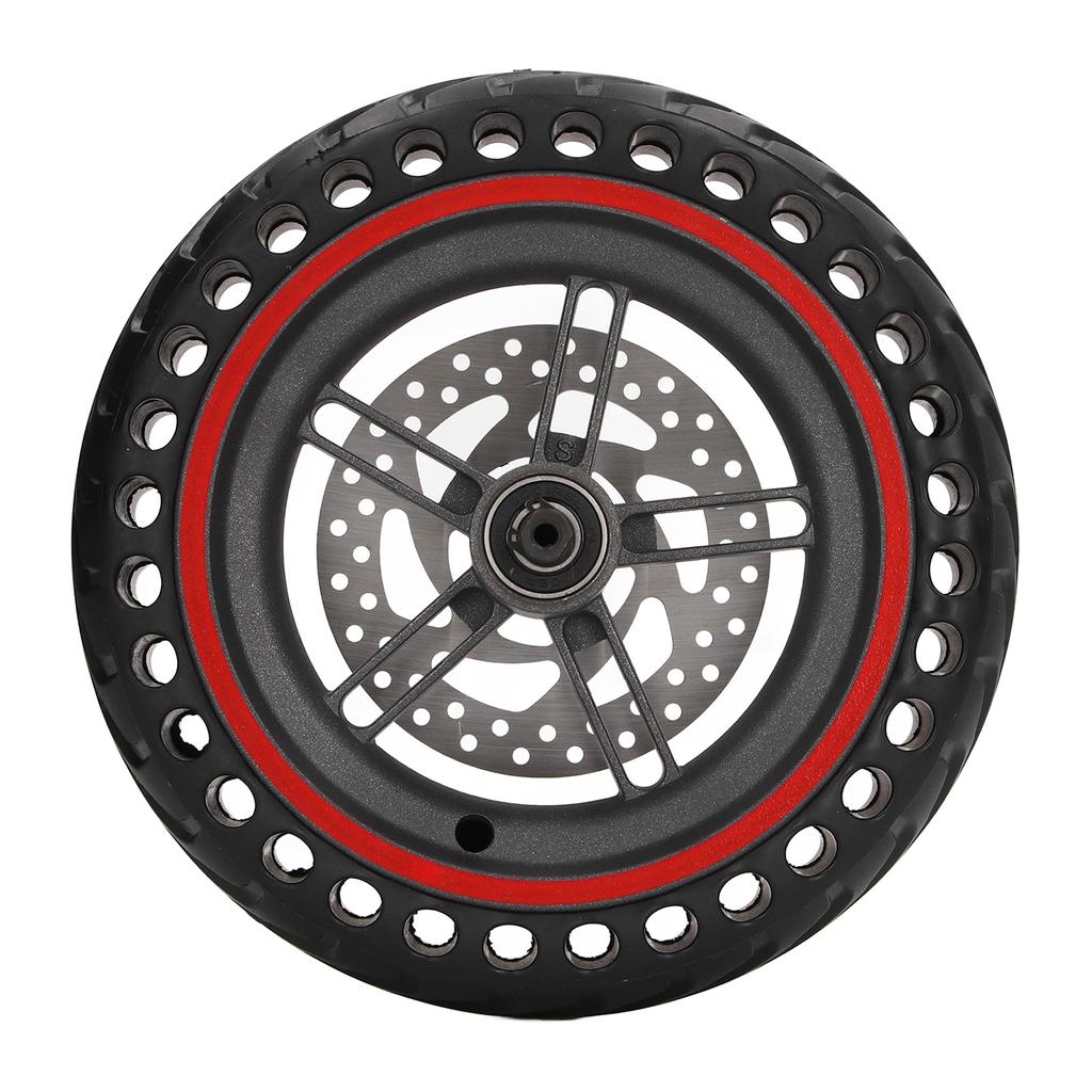 Elektrisk scooter bakdekk honeycomb aluminiumslegering og gummi med 110 mm skivebrems bakhjul for