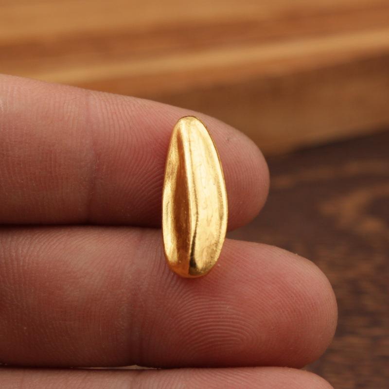 Gold Sand Alloy Ingot Basin Ornament for Wealth Attraction & Home Gifts