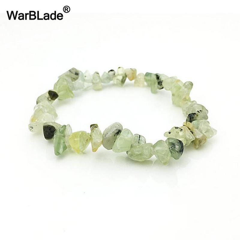 Natural Gemstone Chip Bracelet Amethyst Irregular Stone Beaded Stretch Bangle for Women