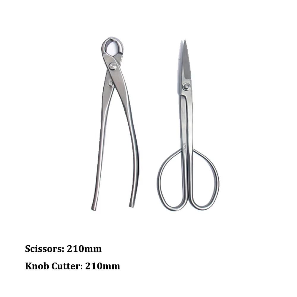 

Набор инструментов для бонсай из нержавеющей стали 210 мм Моделирование ландшафта Садовые инструменты для бонсай Ножницы Кусачки для шишек Триммер для листьев для цветущих растений 210mm