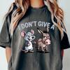 I Don't Give a Rat's Ass Shirt Funny Sarcastic Humor Tee Comfort Colors T-Shirt, Quirky Donkey and Rat Graphic, Trendy Meme Gift Idea shirt