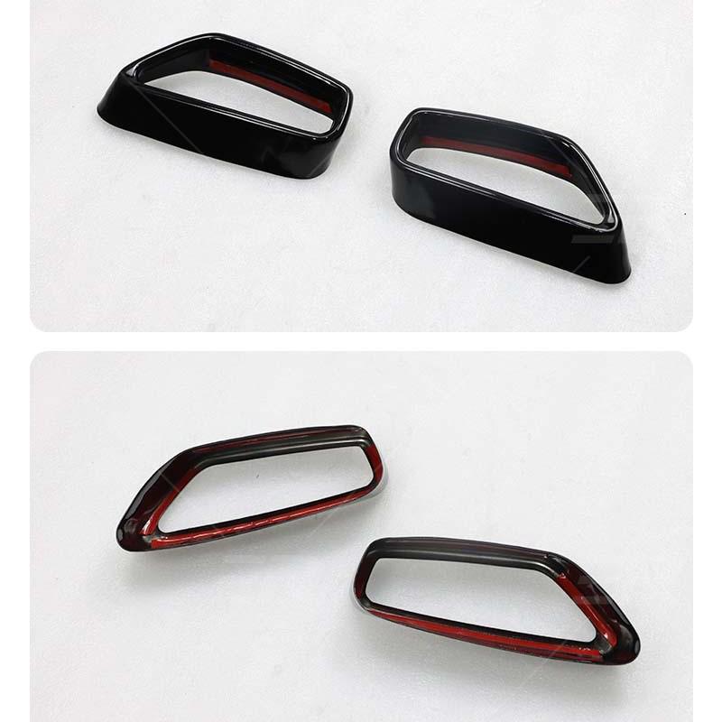 Black Stainless Steel Exhaust Tail Cover for BMW 5 Series G30/G31 (2019-2021)