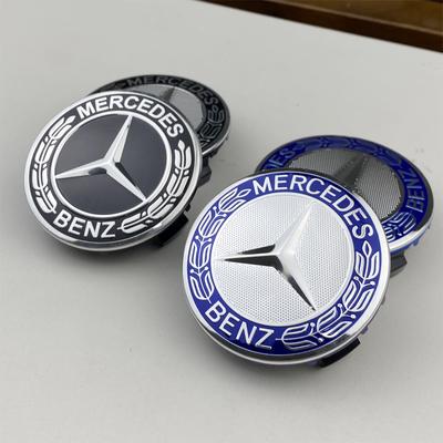 4PCS 75MM For Mercedes Benz AMG W203 W206 W220 W205 W211 W212 GLA GLC CLACar Wheel Center Hub Caps Emblem Tire Rim Covers