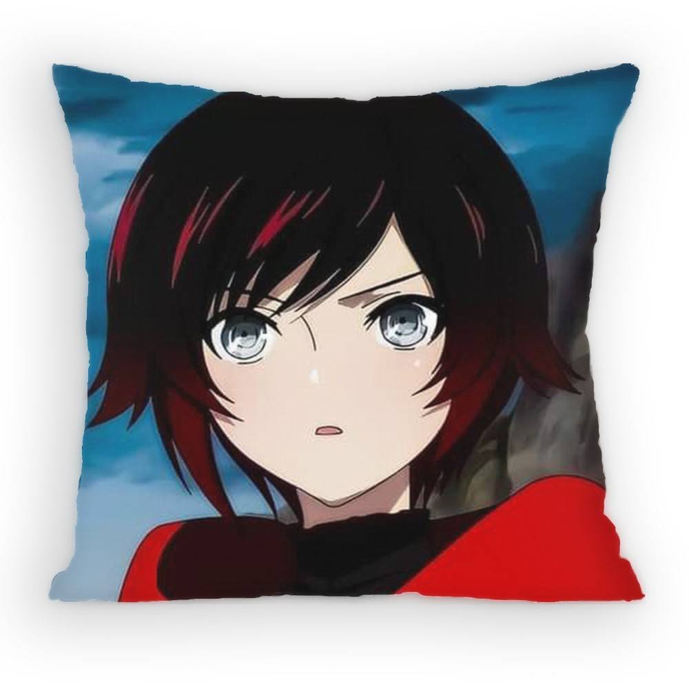 Rwby Ice Queendom Ruby Rose Pillow Case Anti-Dustmite Pillowcase Invisible Zipper Silky Sofa Cushion Cover For Bedroom