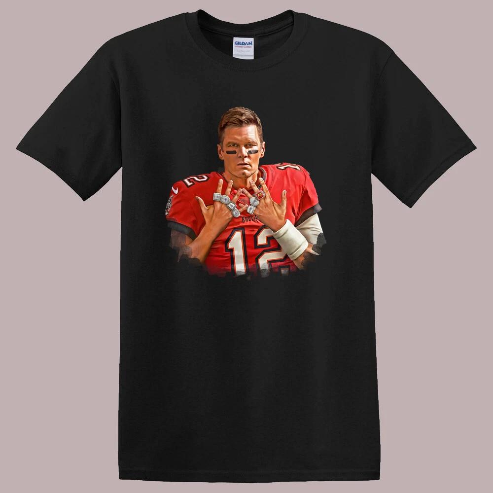 Tom Brady 7 Rings Black Size S to 5XL 2XL
