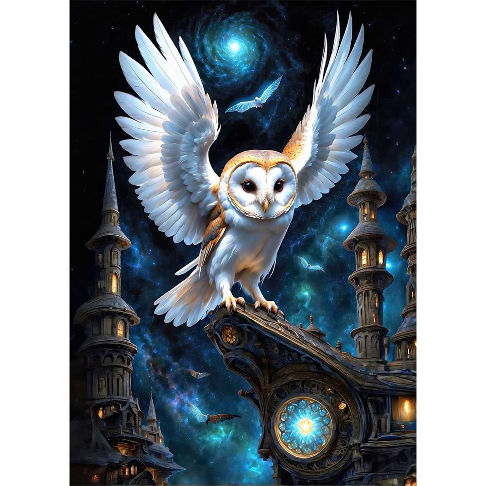 Fantasy Forest Castle Dark Academy Magic Witch Canvas Diamond Painting Wall Art Picture Living Room Home Decor