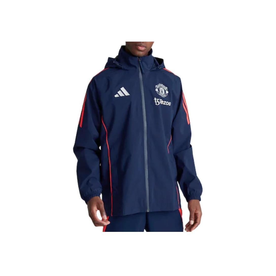 

Adidas Manchester United Tiro 24 Casual Waterproof Striped Jacket Unisex Jackets IT2015 XS