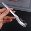 Kitchen Utensils Long Handle Dessert Spoon Silver Stainless Steel Colander Scoop Minimalist Soup Spoon Restaurant