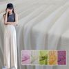 1m Ice Silk Smooth Pleated Stripe Fabric Elastic Anti-Wrinkle Textured Fabric for Dress Casual Pants Suit DIY Sewing Cloth