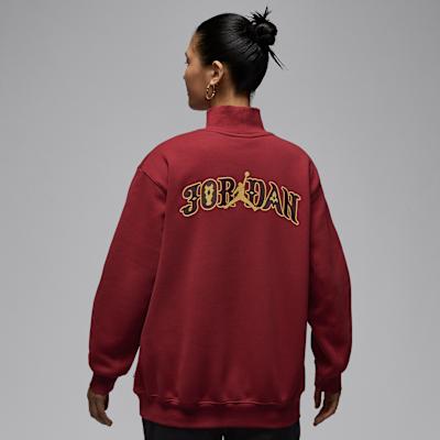 Jordan Flight Fleece Sweatshirt Women s Red XS