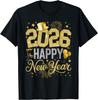 2026 Happy New Year Sparkle Celebration Graphic Cotton T-Shirt for Men and Women