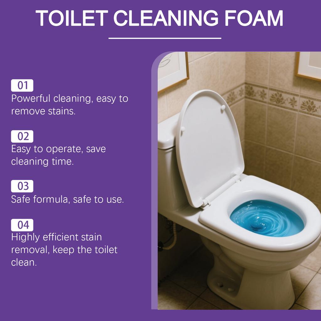 Powder-based Toilet Cleaner Powerfully Yellowing And Scale, Deeply Penetrates Glaze Surface, And Protects Household Use.