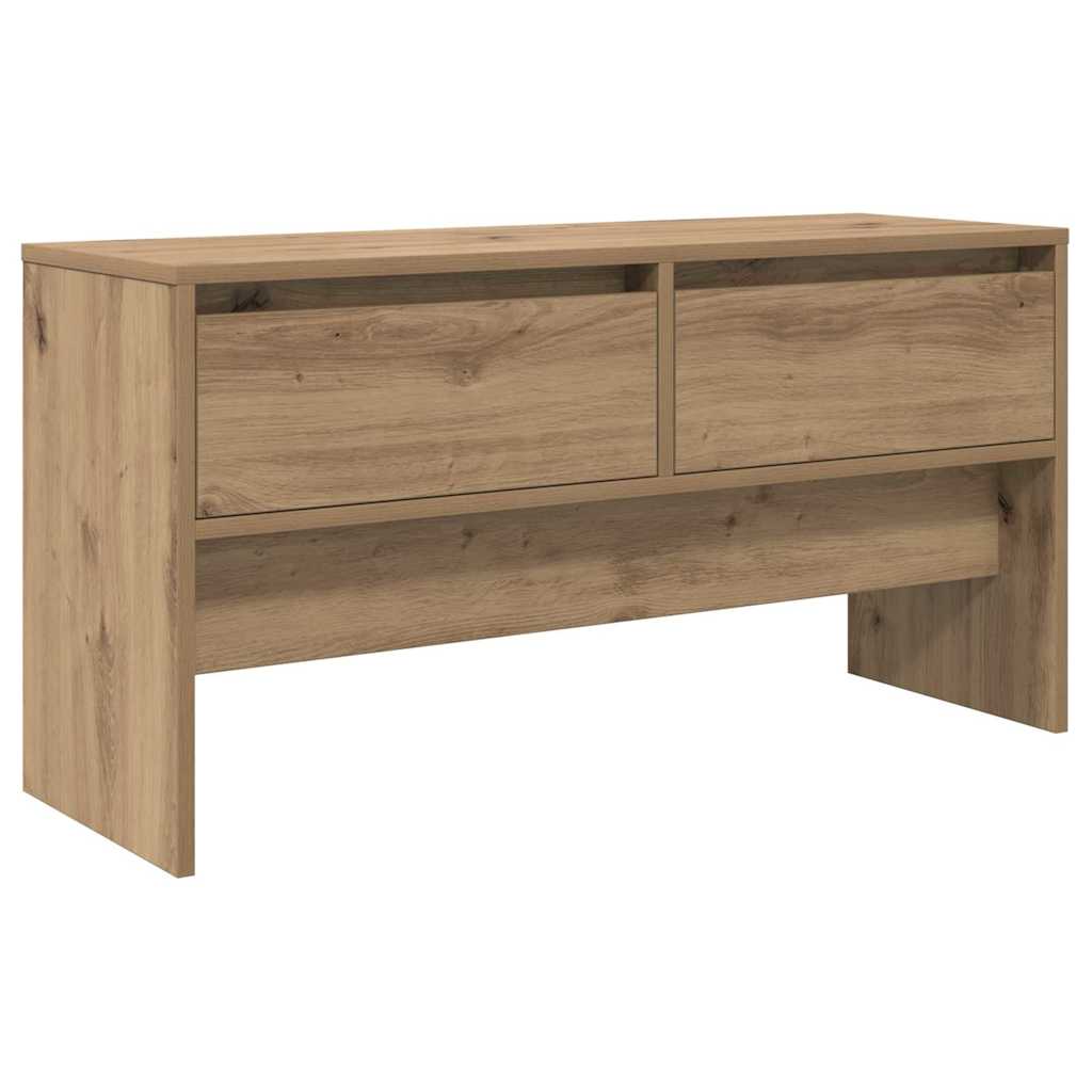 Hallway Furniture Set with Shelf 4 pcs Rustic Oak Wood Material