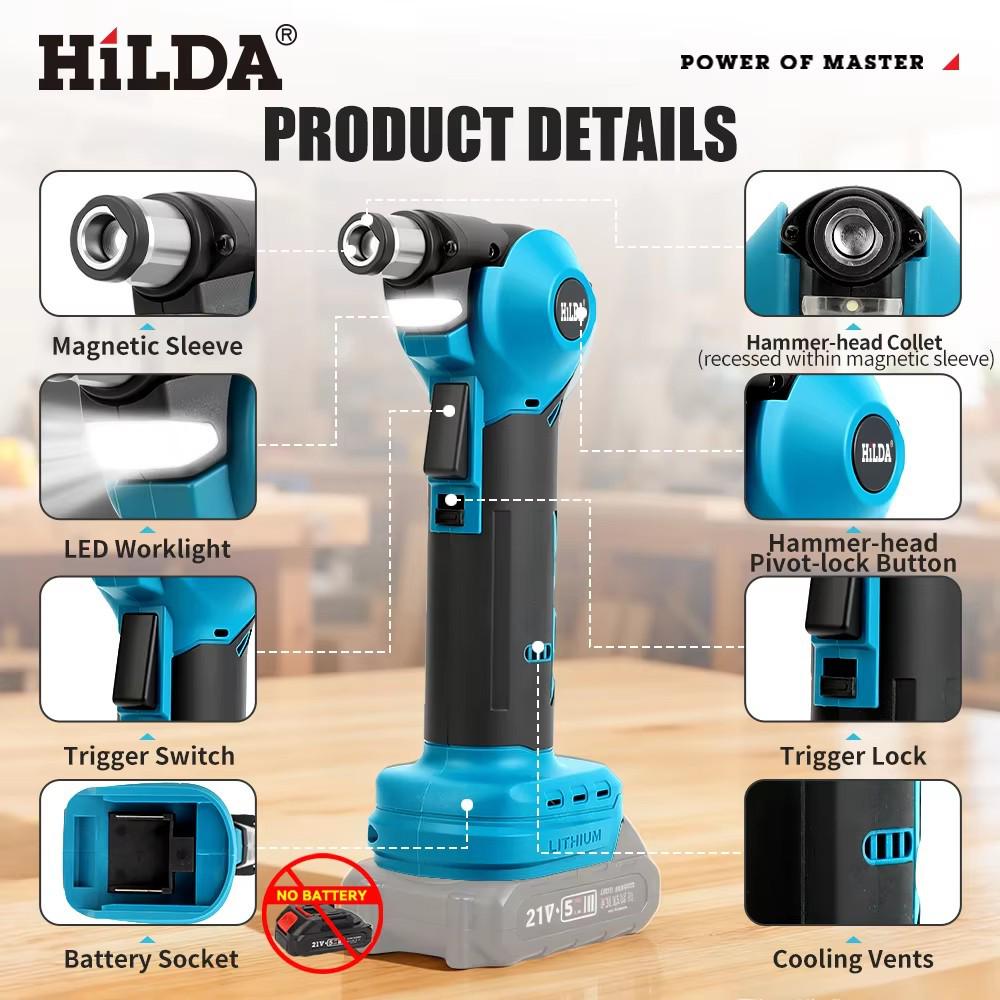 21V Rechargeable Lithium Battery Nail Gun & Screwdriver for Woodworking