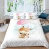 Hot Air Balloon Duvet Cover Set King Queen Full Size Polyester Comforter Cover For Kids Boys Girls Bedding Set With Pillowcase