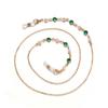 1PC Alloy Eyeglasses Chain Pearl Beaded Sunglasses Lanyard New Glasses Neck Cord  Office Use