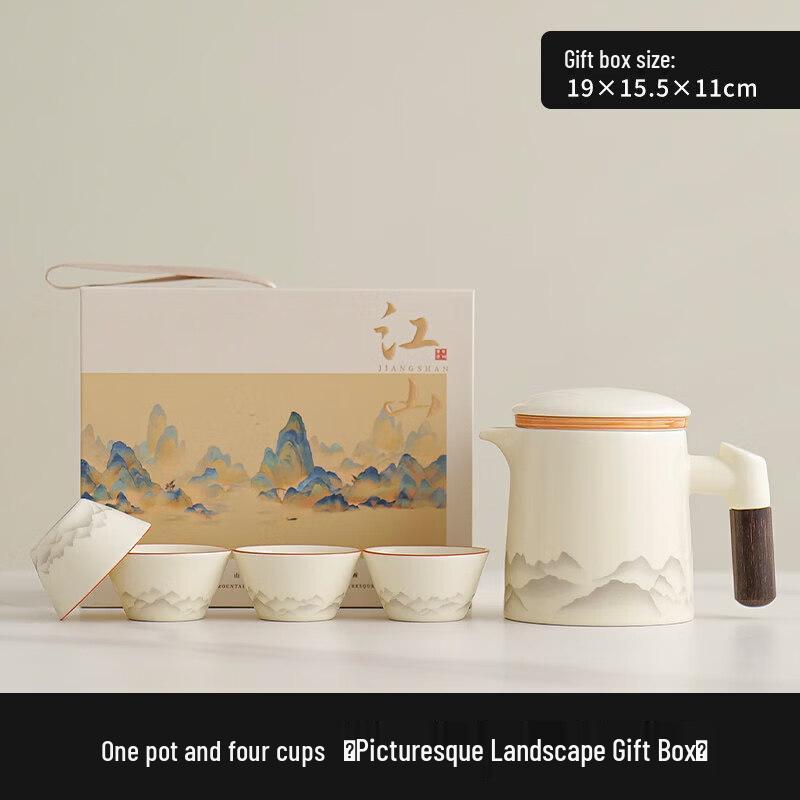Sichun Portable Ceramic Travel Tea Set