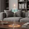 Candle Holder Candelabra Creative Accessories Romantic Transparent Tealight Candlestick for Wedding