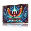 Vintage Journey World Tour 1979 Metal Sign  Retro Wall Art with Cosmic Design Perfect for Bedroom Kitchen or Game Room Decor