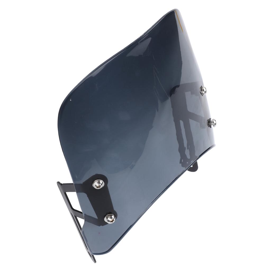 Motorcycle Front Windshield Unbreakable PMMA Panel Front Wind Deflector with Mount Bracket for