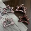 Elegante Fermaglio per Capelli Coreano con Charms a Forma di Stella in Acetato Acconciatura Ideale per Donne